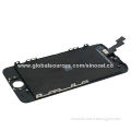 LCD display assembly for iPhone 5S, includes LCD panel, front glass and frame bezel